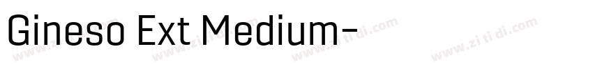 Gineso Ext Medium字体转换